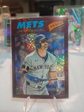 2026 Topps Heritage - Jeff McNeil #54 Chrome Burgundy Sparkle Refractor