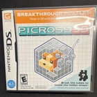Nintendo Picross 3D Nintendo DS Puzzle 2010 w/ Case, Inserts, Manual CIB