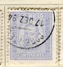 PORTUGAL; 1892 early classic Carlos Portrait issue fine used 20r. value