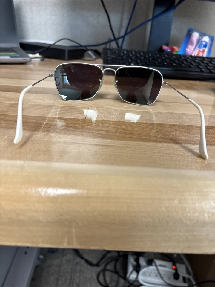 Gafas de sol Ray-Ban Caravan 58 mm metal RB3136 hechas a medida en Italia con estuche usadas Foto 3 de 4