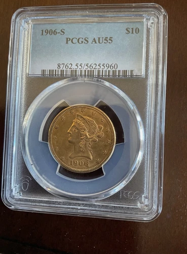 1906-S $10 Ten Dollar Indian Head Gold Eagle PCGS AU 55