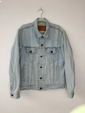 Levi’s 70503 Men’s Light Blue Denim Trucker Jacket Red Tab Size M 90s Vintage
