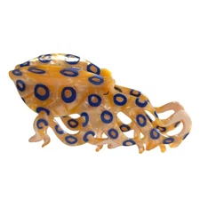 Novelty Blue-Ringed Octopus Hair Clips,Cellulose Acetate Hair Clips,Big Claw ...