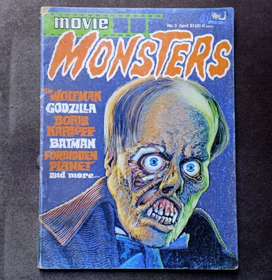 Movie Monsters Magazine Vol 1 #3 April 1975 - Phantom Opera - Karloff - Wolfman - Image 1 of 4