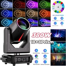 380W Moving Head Light 18+8Prism Gobo Beam Stage Spot Lighting DJ Disco Bar DMX