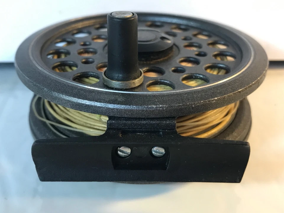 J W Young & Sons "Reflex" nº. Molinete de pesca com mosca 1445, equipamento, feito na Inglaterra - Imagem 3 de 4