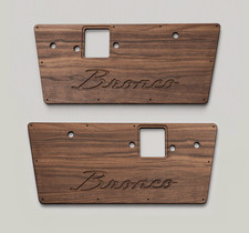 1968-1977 Early Ford Bronco Door Panels - Real Walnut Hardwood - Free Shipping