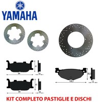 Kompletter Satz BremsbelÄGe UND Scheiben Yamaha Majesty 400 YP (Abs) 2007 2011