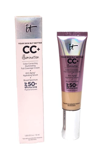 IT COSMETICS CC+ ILLUMINATION 1.08 oz NEUTRAL MEDIUM SPF 50+