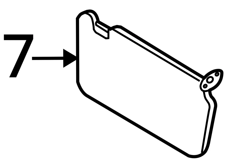 Espejo parasol derecho gris para pasajero Suzuki Sx4 2007-2013 W9FBT Foto 4 de 4
