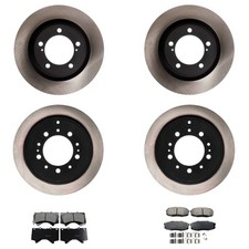 Advics FrontRear Rotor Akebono ProACTCeramic Disc Brake Pad Kit for LX570 Tundra