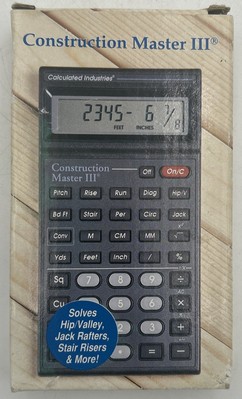 Calculated Industries Construction Master III Calculator #3088