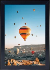 6X9 Picture Frame Black for Wall Hanging or Tabletop- Wall Mounting Horizontally