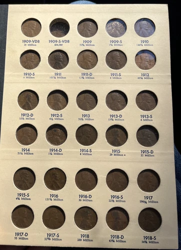 Lincoln Wheat & Memorial Cent 1909 - 2016-S BU & PROOF (no 09-S VDB or 22 Plain)