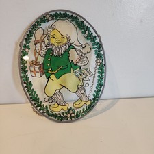 Leprechaun Painted Stained Glass Suncatcher Window Hanging Decor St. Patrick's