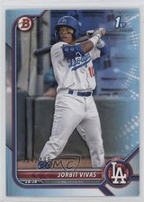 2022 Bowman Prospects Sky Blue Border 314/499 Jorbit Vivas #BP-24 10no