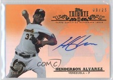 2013 Topps Tribute WBC Orange 9/25 Henderson Alvarez #WTA-HA Auto 0c2