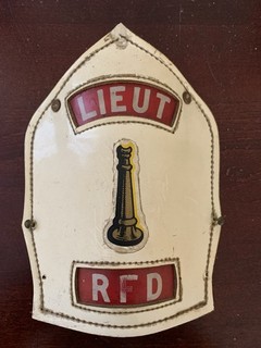 Fire Helmet Shield Vintage Cairns