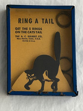 Rare 1940s Halloween Black Cat Tin Game Must See L@@@K