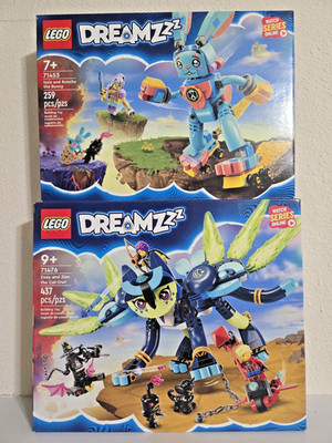 LEGO DREAMZzz 71453 Izzie and Bunchu the Bunny & 71476 Zoey and Zian the Cat-Owl
