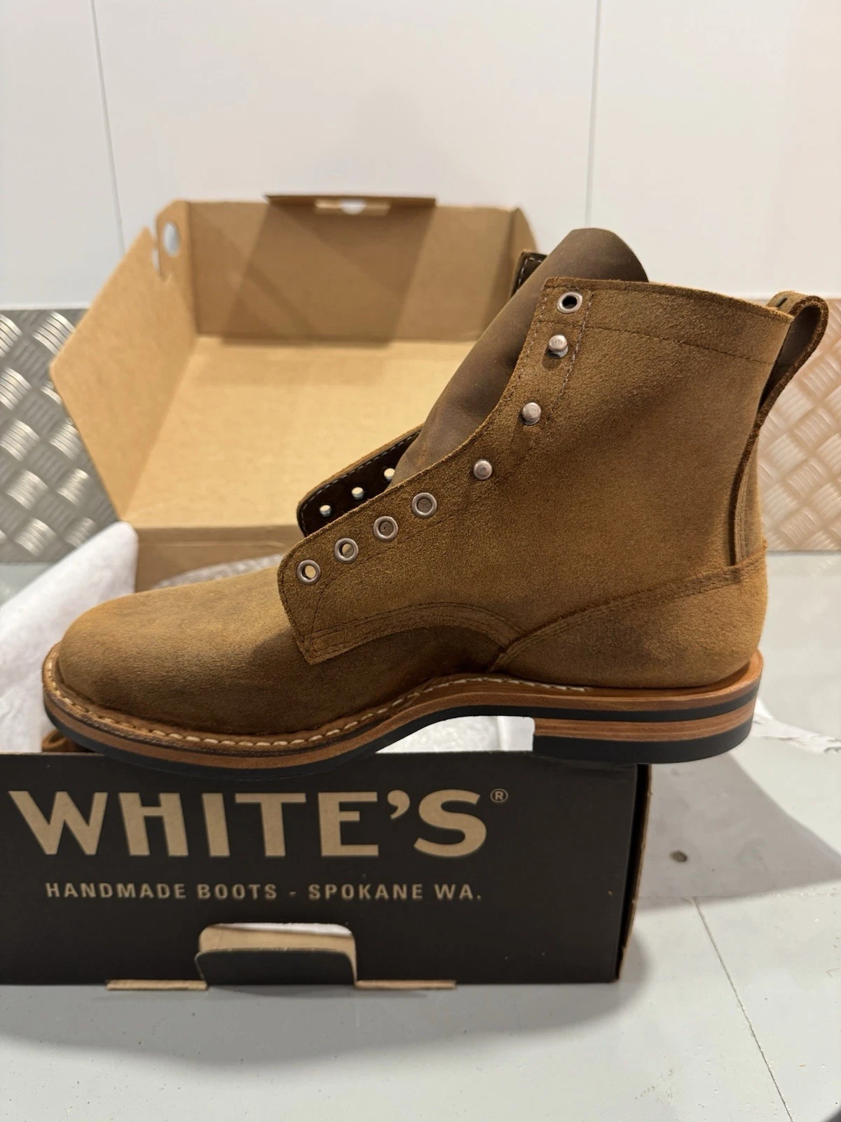White's Boots 350-MV 350 Cruiser Distress Roughout Size US 11 E New 6