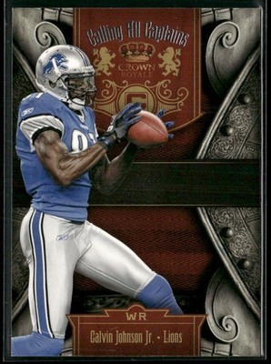 2011 Panini Crown Royale Calvin Johnson #8 Calling All Captions Detroit Lions
