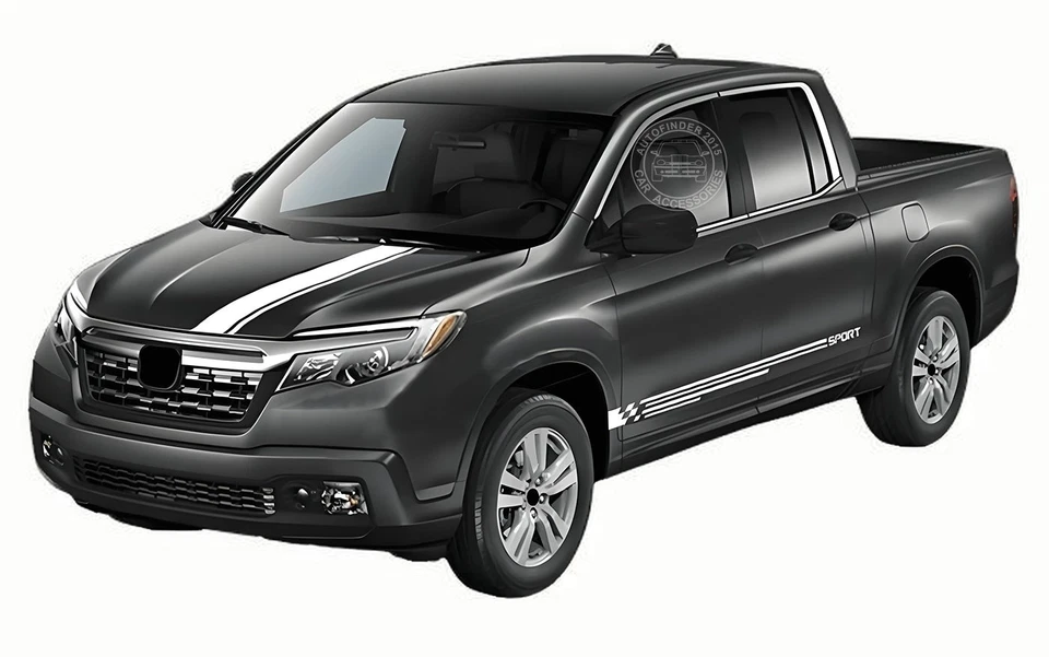 Pegatina gráfica para puerta lateral capó para Honda Ridgeline Racing calcomanías deportivas a rayas Foto 3 de 4