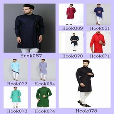 Mens Kurta only Cotton Mens Shirt Long Sleeve Kurta Loose Smart Kurta