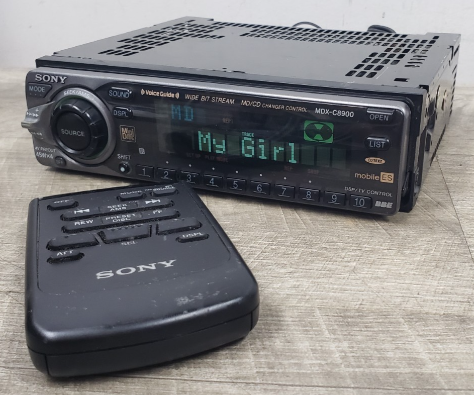 Works/SEE VIDEO* Rare Sony MDX-C8900 Mobile ES MiniDisc Player w