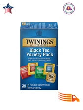 T-Black Tea Variety Pack 20 Count English Breakfast Earl Grey Lady Grey