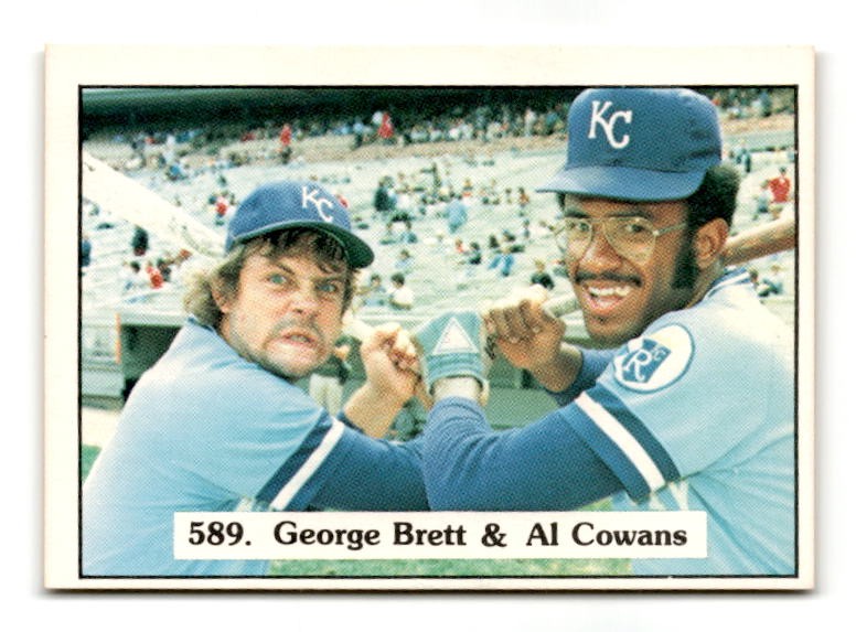 1976 SSPC #589 George Brett / Al Cowens CL, CPC, UER