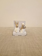 Rabbit Ornament-Next Bertie And Roise Set Of 2 Bear Spa Bathroom Ornament/figur