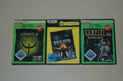 Game Bundle - Vampire Bloodlines - Mass Effect - Quake 4 - Budget PCDVD Windows 