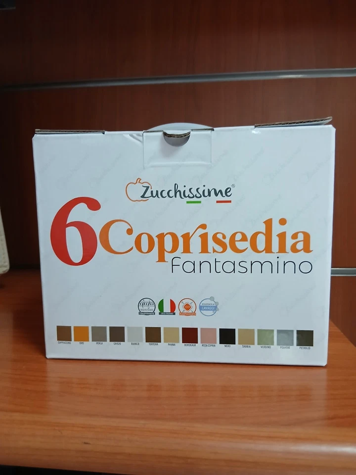 6 Coprisedia fantasmino  Zucchissime tessuto elasticizzato - Immagine 2 di 4