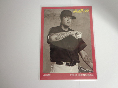 2013 Fathers Day *Studio 13* FELIX HERNANDEZ #9 Mariners Insert Panini