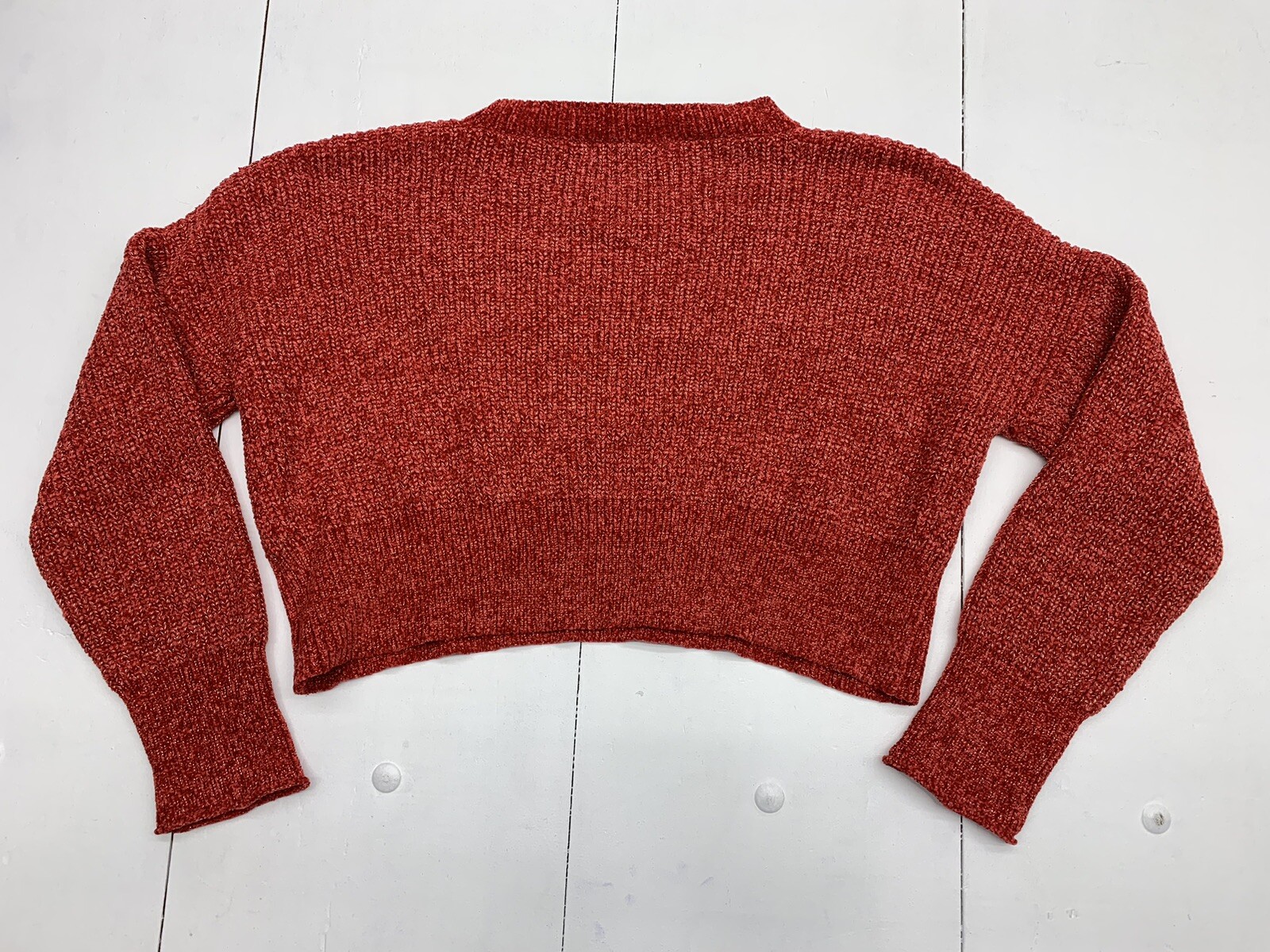 Double Zero Womens Red Knit Pullover Sweater Size… - image 2