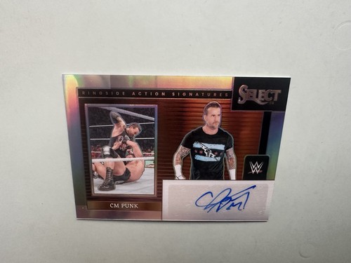 2024 Panini Select WWE Ringside Action Signatures Silver Prizm CM Punk Autograph - Bild 4 von 10
