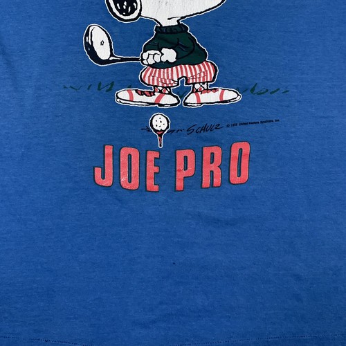 Camiseta de Golf SNOOPY - JOE PRO De Colección Años 70-80 Azul Artex Peanuts, Para Hombre L/XL - Imagen 7 de 12
