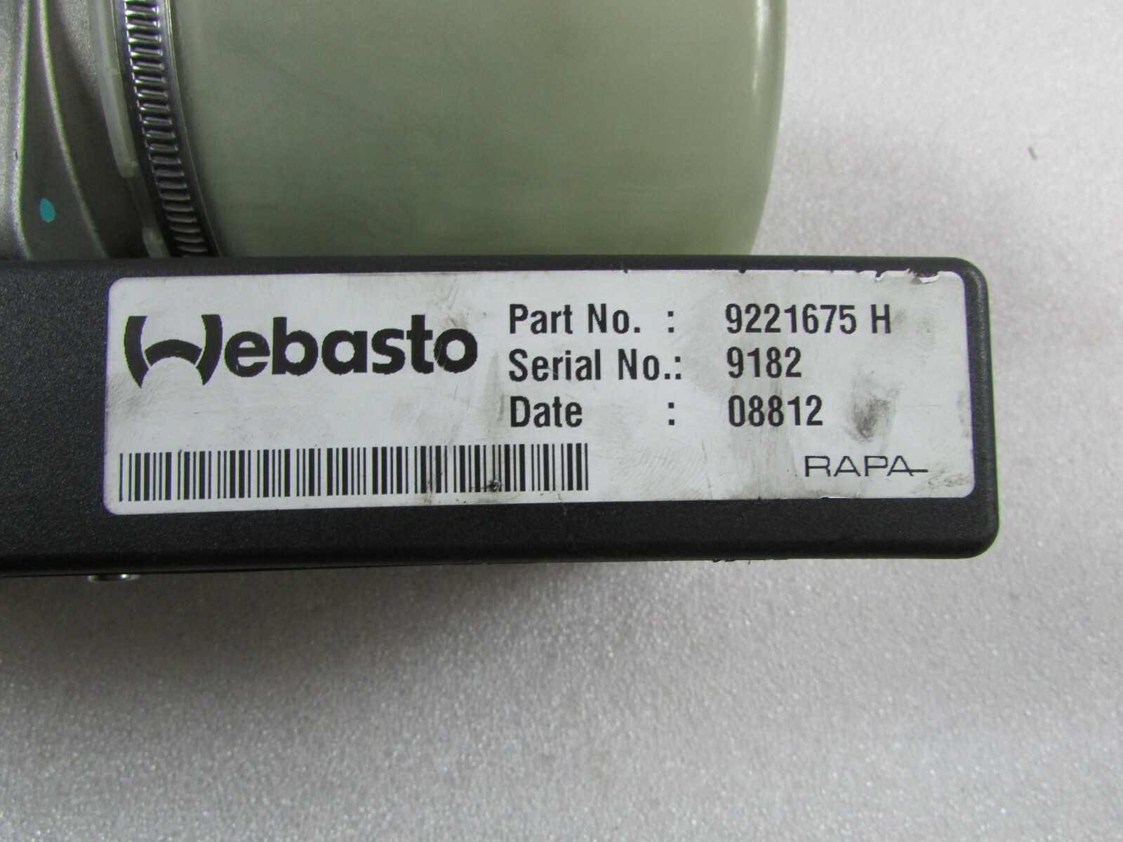 Ferrari California, Convertible Top Motor Pump, Used, P/N 81307700