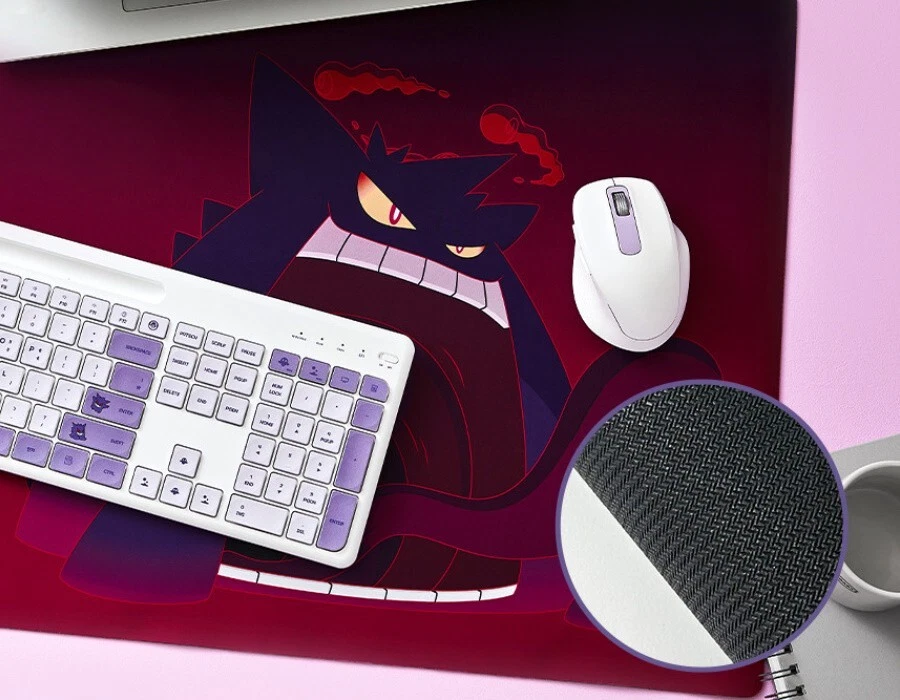 Pokemon GENGAR Wireless Keyboard + Mouse + Mouse Pad + Keyboard Cover SET - Image 4 of 4