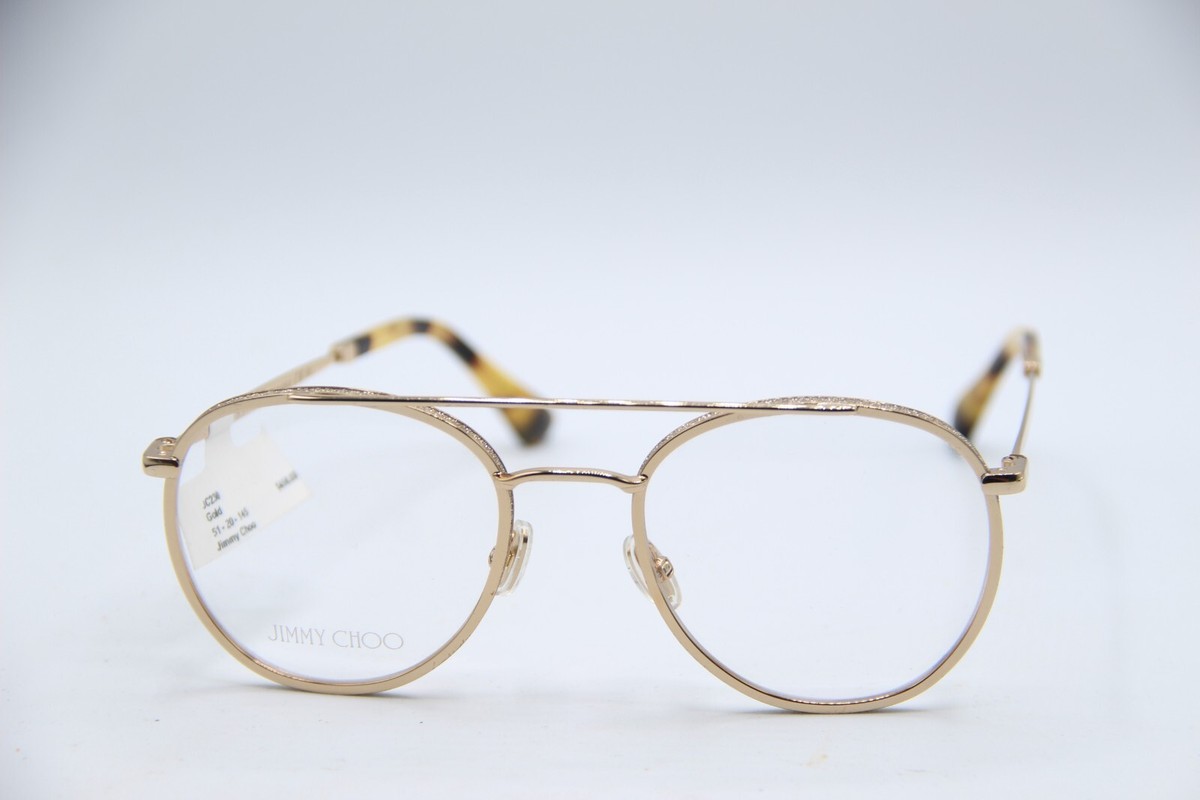 NEW JIMMY CHOO JC 230 J5G GOLD HAVANA AUTHENTIC FRAMES EYEGLASSES