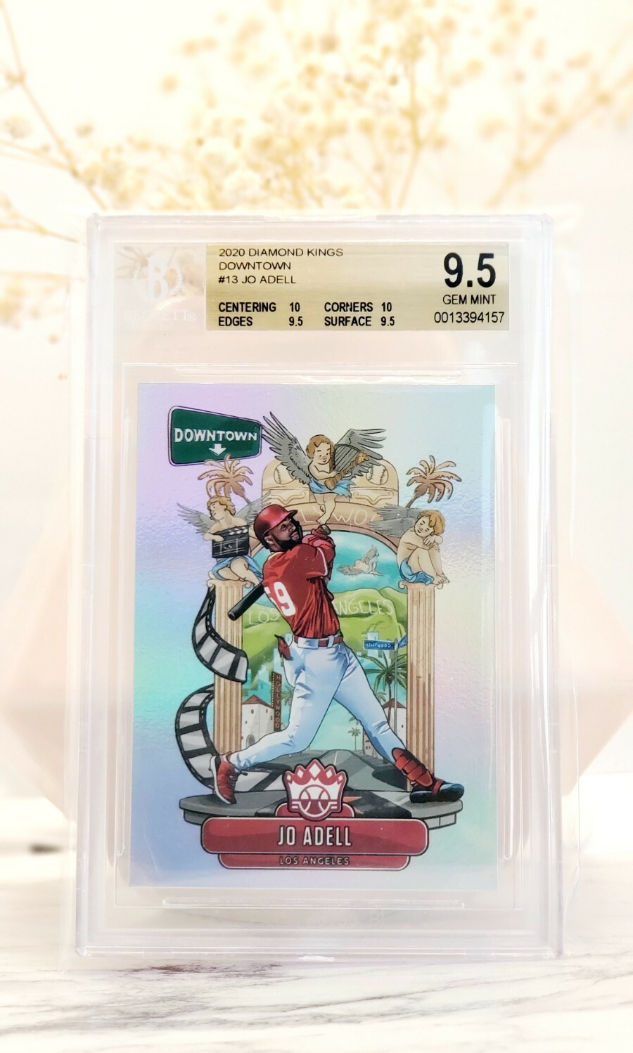 2020 Panini Diamond Kings Jo Adell SSP Downtown BGS 9.5 Gem Mint! True Gem!