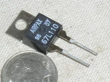 AIRPAX 67L110 .5 AMP BI-METAL THERMOSTAT THERMAL SWITCH  OPENS W/RISE 230*F 110C