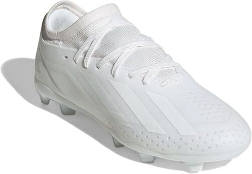 Adidas X Crazyfast.3 Firm Ground Sneaker, White, Size 12K US Unisex Little Kid - Picture 2 of 7
