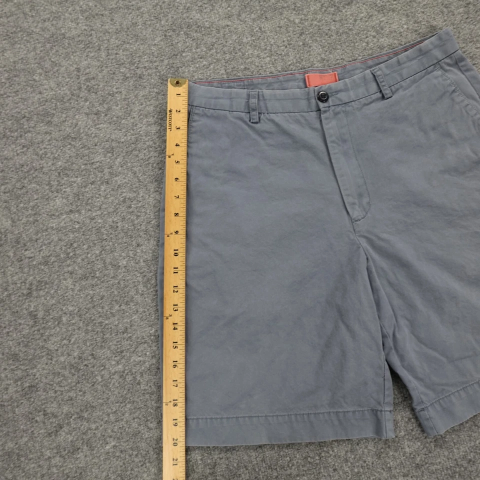 Pantalones Cortos Arrow Hombres 34 Chino Gris Lona Frente Plano Informal Chicos Verano De Colección 34x9 Foto 2 de 4