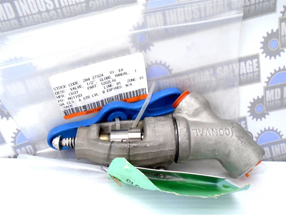 CONVAL - 12G2-L16- 1/2" - Y Stainless Socket Weld Globe Valve - 5170 WOG - Image 2 of 4