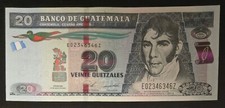 Guatemala 20 Quetzales 2020 UNC - Dr. Mariano Gálvez