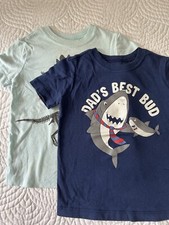 Carter's Boy T-shirts 18M Dinosaurs & Sharks
