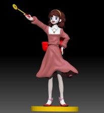 Lalabel  18 cm  ACTION FIGURE fanart 3D DIPINTO A MANO resina cartoni anni 80