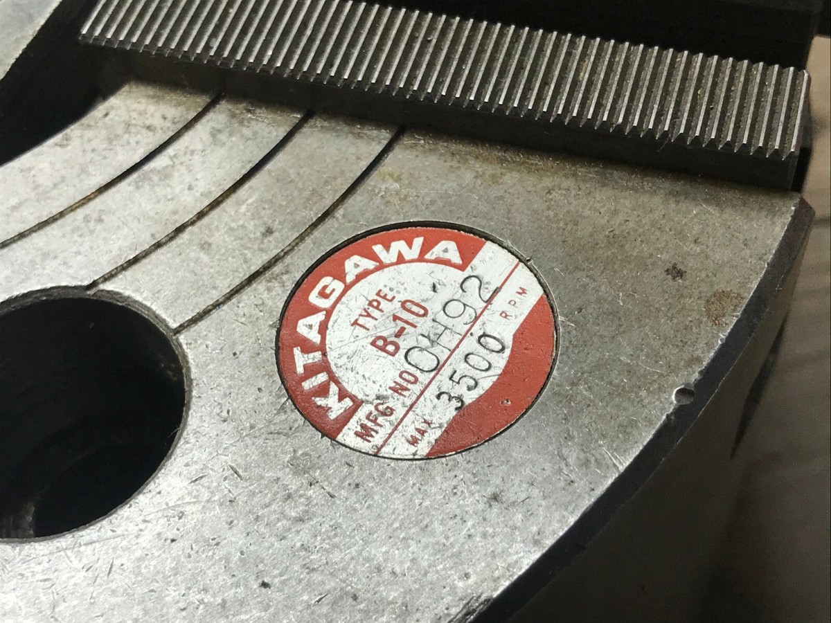KITIGAWA B 10 3 JAW POWER CHUCK POWER CNC 10